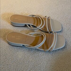 LC Lauren Conrad Cream Sandals